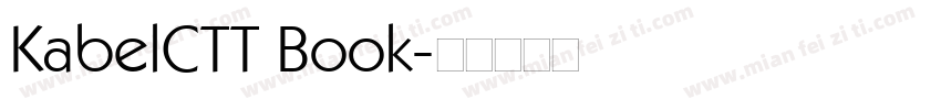 KabelCTT Book字体转换